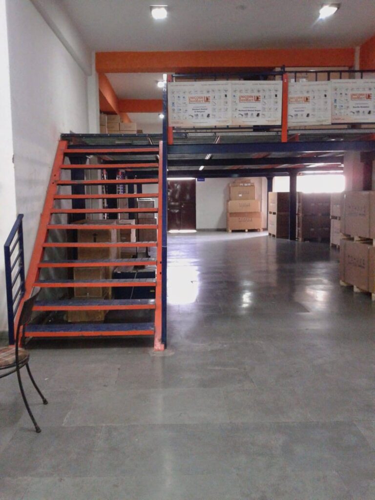 SLOTTED ANGLE MEZZANINE FLOOR